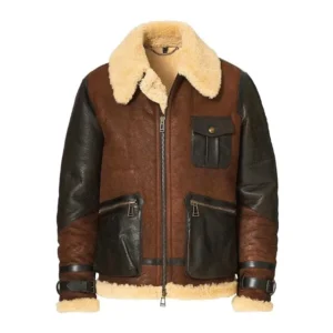 Astell Herren-Lederjacke im Fliegerstil mit Futter