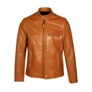 Klassische Biker-Lederjacke