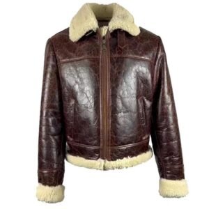 Wayne Nash Brown Vintage B3 Bomberjacke in Oxblood