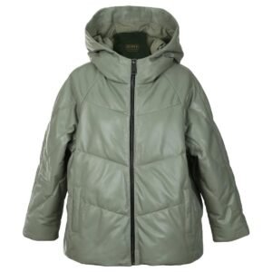 Ella Leder-Steppjacke