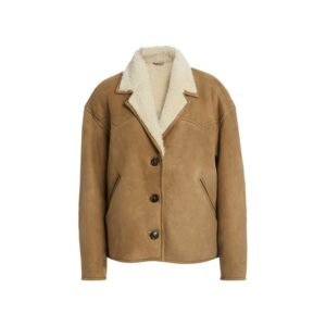 Damenmantel von Étoile aus Wildleder mit Shearling