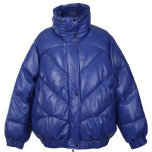 Lisa Oversized Puffer Bomberjacke aus Lammleder für Damen
