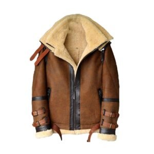 B3 Flight Herren-Wildleder-Pelzlederjacke