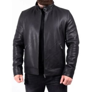 Herren Bikerjacke aus echtem Leder