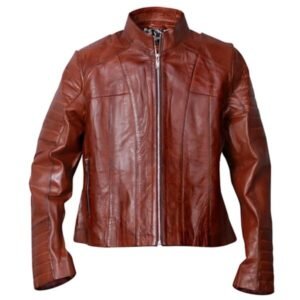 Klassische Herren-Lederjacke im Café-Racer-Stil