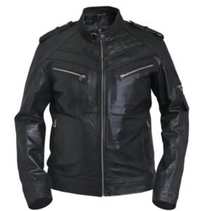 Vintage-Retro-Biker-Lederjacke für Herren