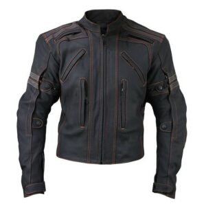 Street Style Motorradjacke aus Rindsleder