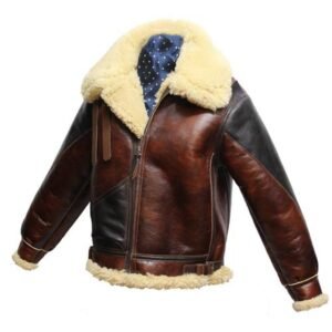 Herren Winterlederjacke Typ B-3 aus Schaffell