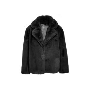 Shearling-Kunstpelzmantel