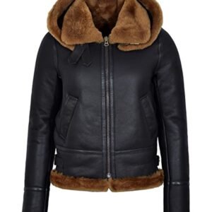 Damen B3 Flying Bomber Lederjacke