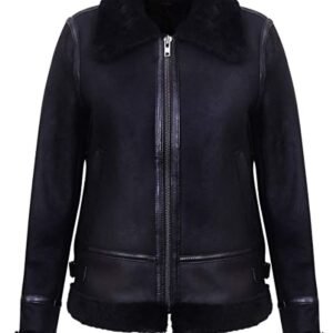 Klassische Damen-Fliegerjacke aus Naturleder