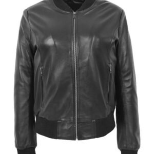 Scarlette Bomber-Lederjacke
