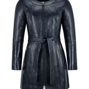 Lina langer Ledermantel