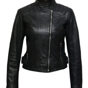 Selah Kurze Biker-Lederjacke