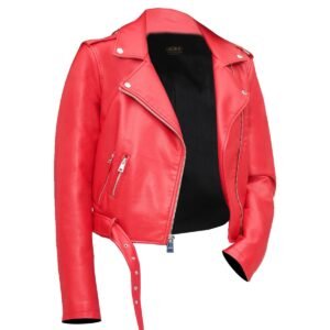 Jolie Kurze Biker-Lederjacke